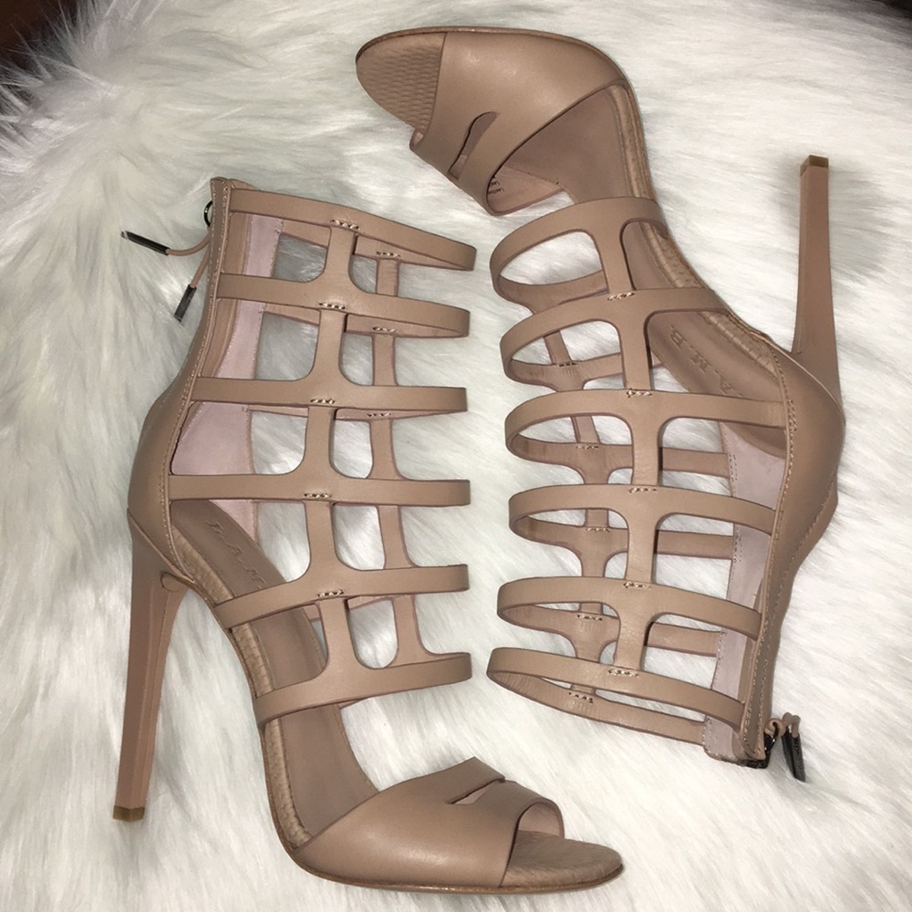 L.A.M.B. Nude Strappy Gladiator Heels - Picture 2 of 5